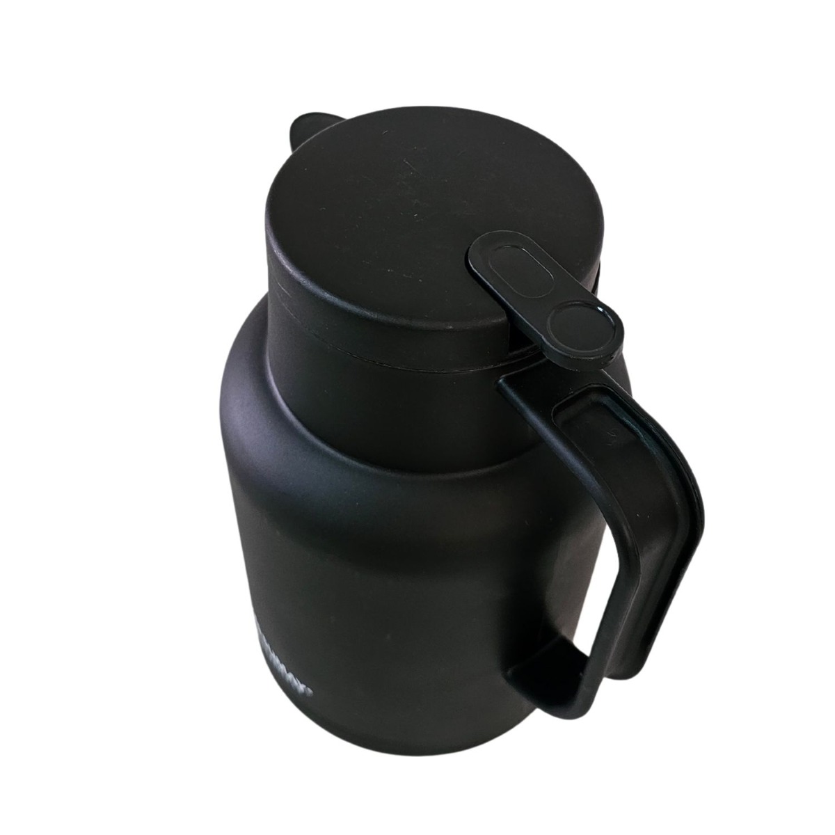 Garrafa Térmica 1L Preta Ampola Vidro -  ...