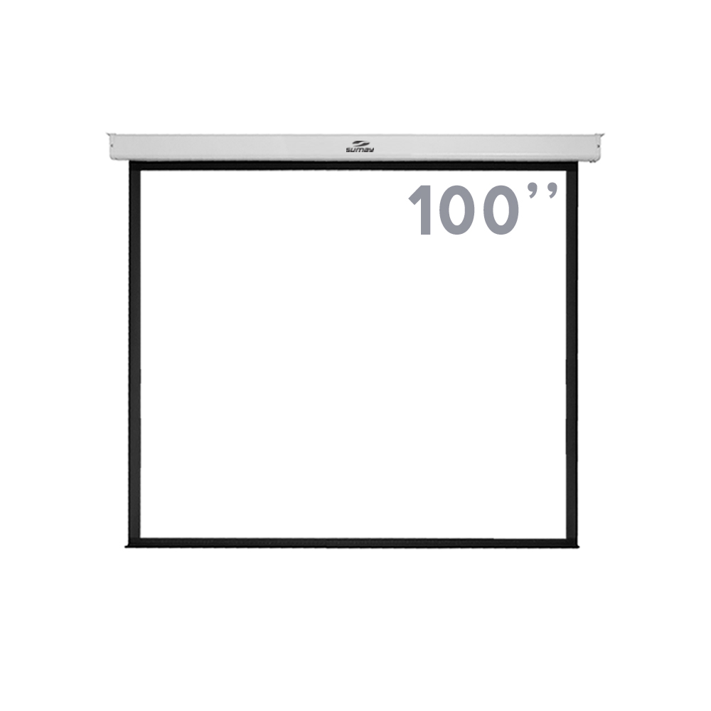 Tela de Projeção Elétrica 100 Polegadas 4...