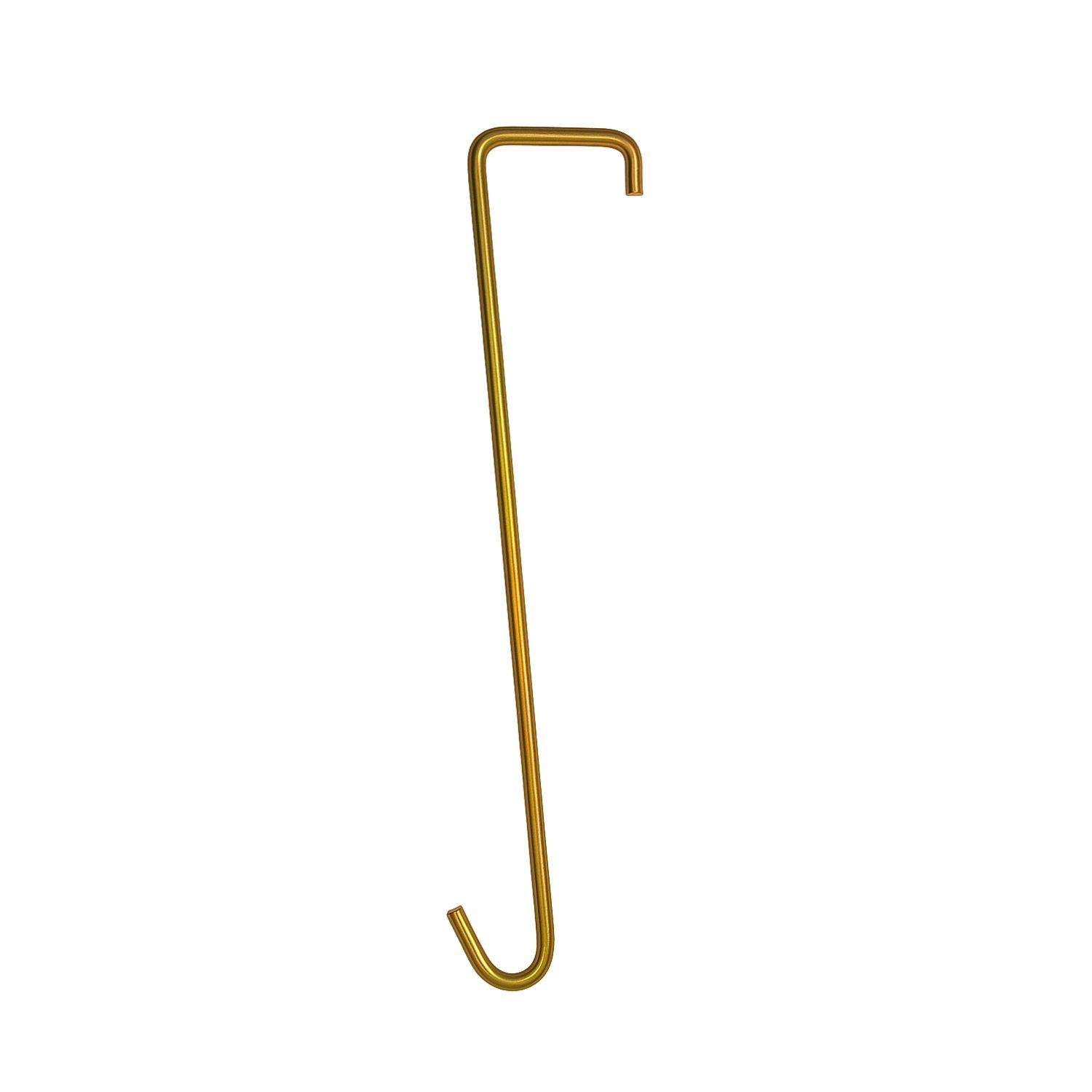 Kit 10 Ganchos de Ferro 30cm Dourado para...