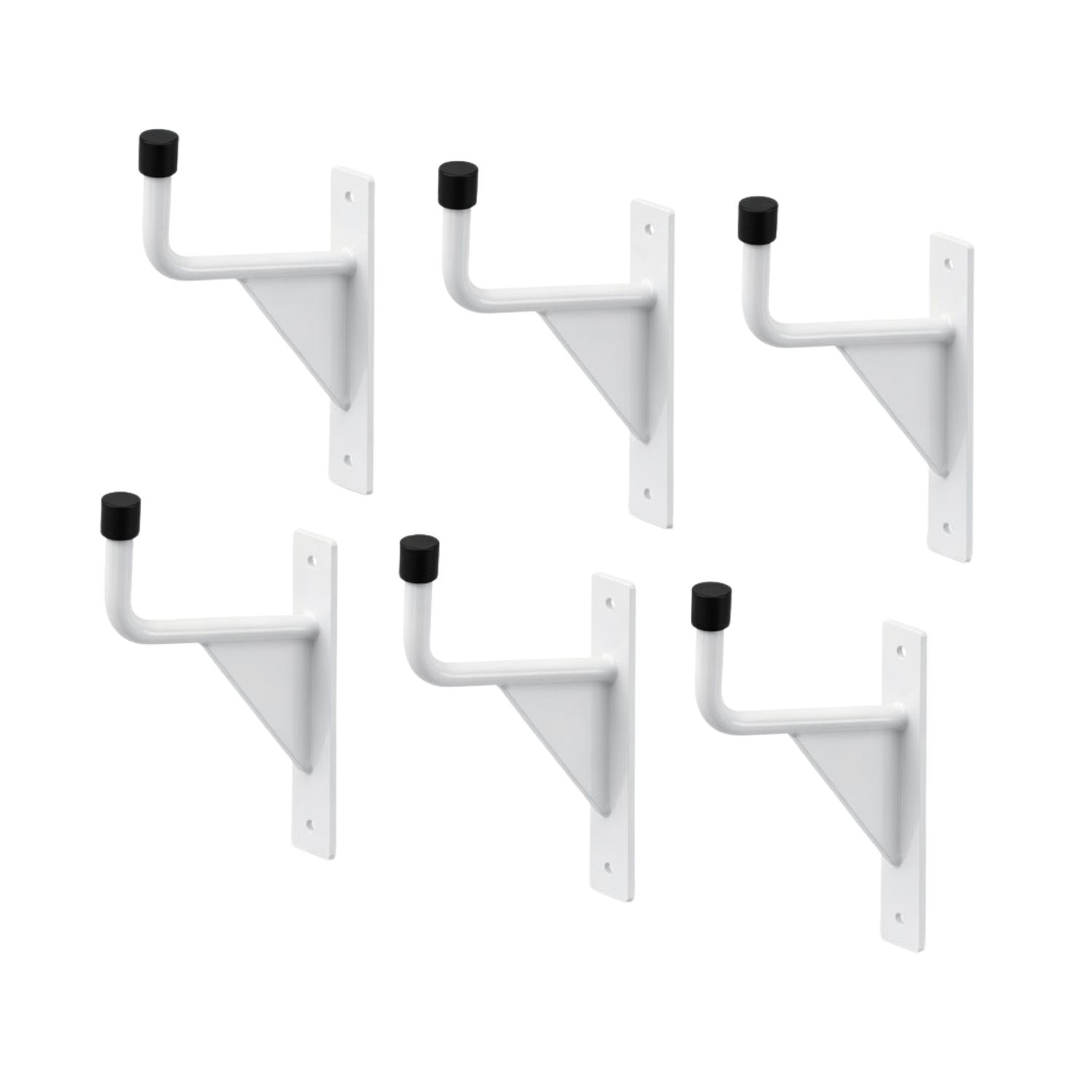 Kit 6 Suportes Multiuso de Parede 60Kg (c...