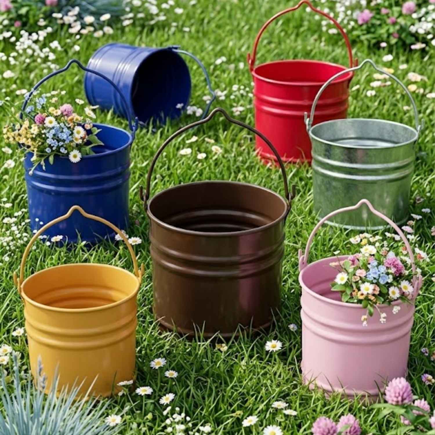 Mini Balde Galvanizado 3 Litros - Colori ...
