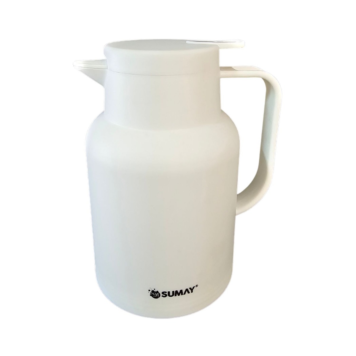 Garrafa Térmica 1L Branca Ampola Vidro - ...