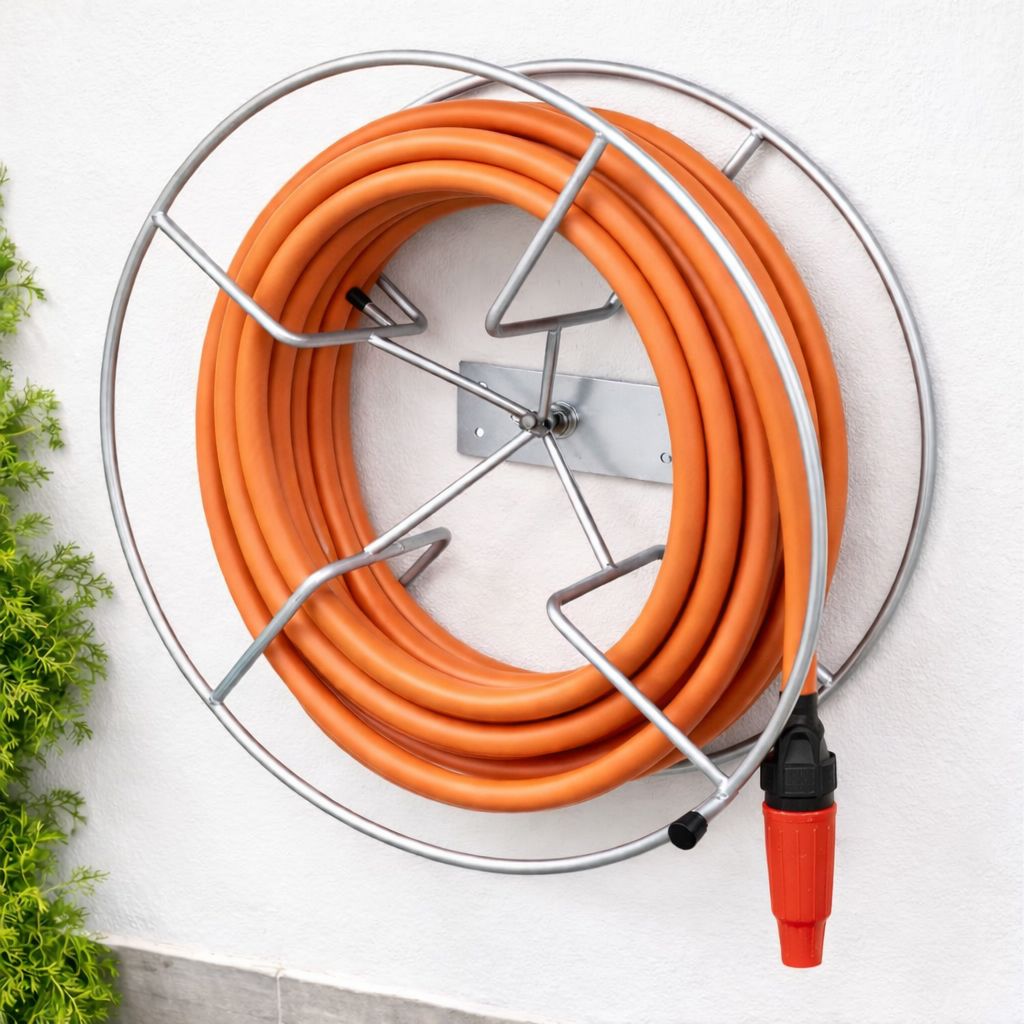 Suporte Giratório + Mangueira 25m Kit Com...