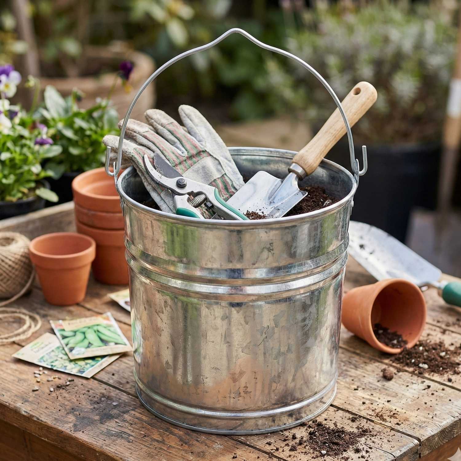 Mini Balde Galvanizado 3 Litros Nº 05 Dec...