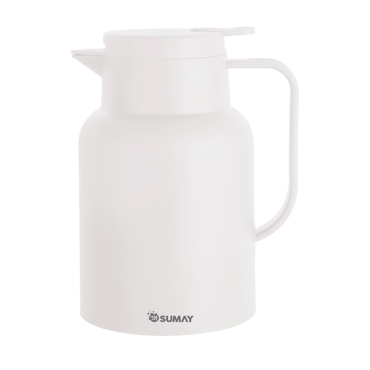 Garrafa Térmica 1L Branca Ampola Vidro - ...