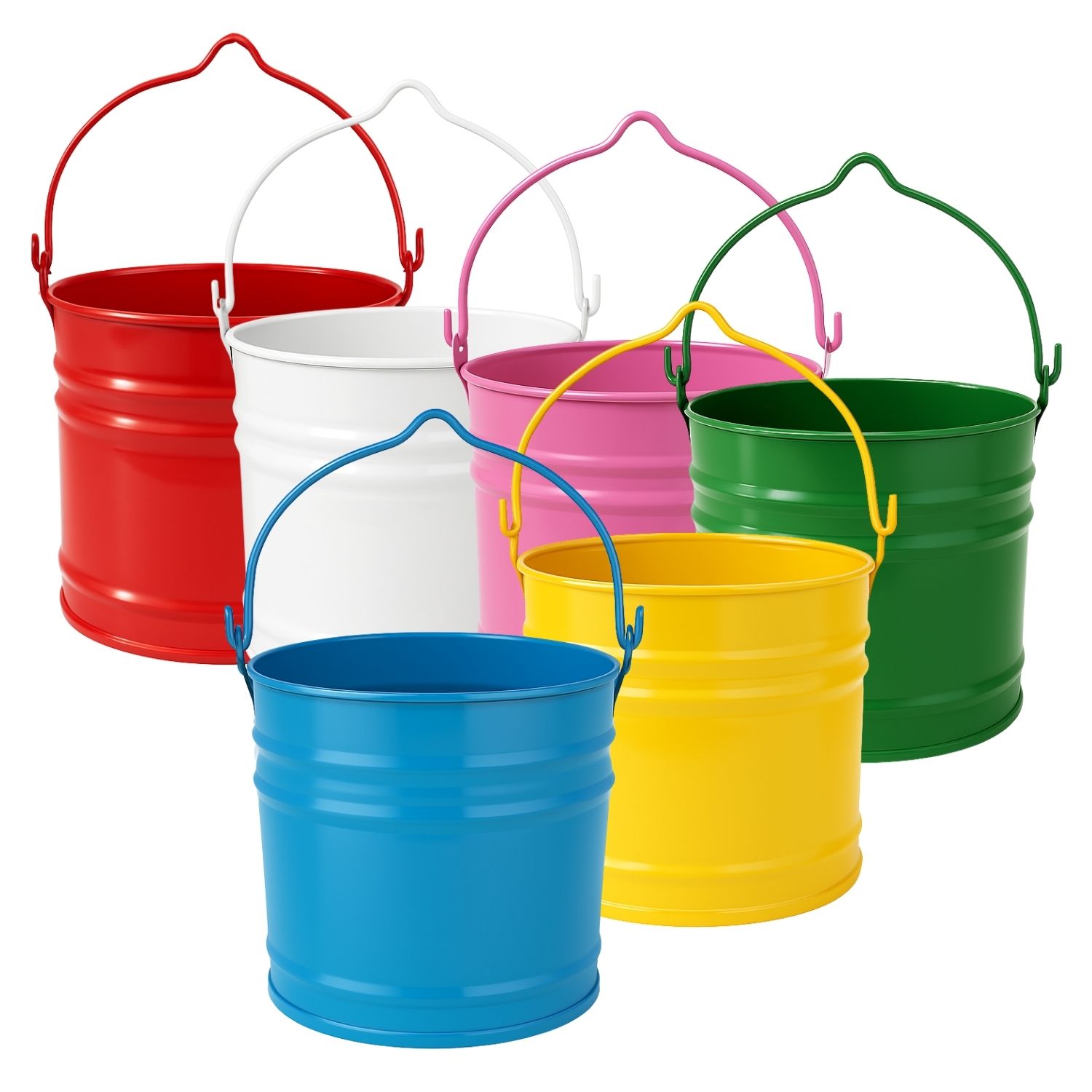 Mini Balde Galvanizado 3 Litros - Colori ...