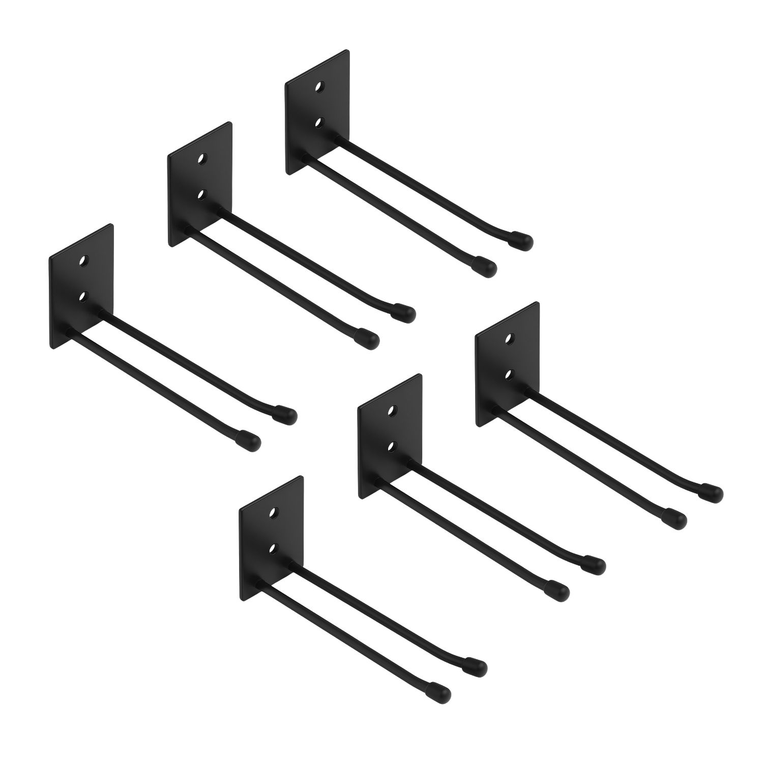 Kit 6 Suportes De Parede 30cm Pendurar C ...
