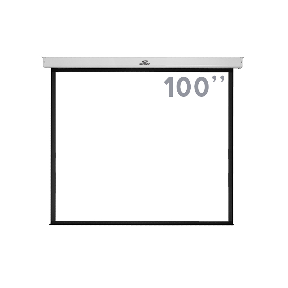 Tela de Projeção Retrátil 100 Polegadas 4...
