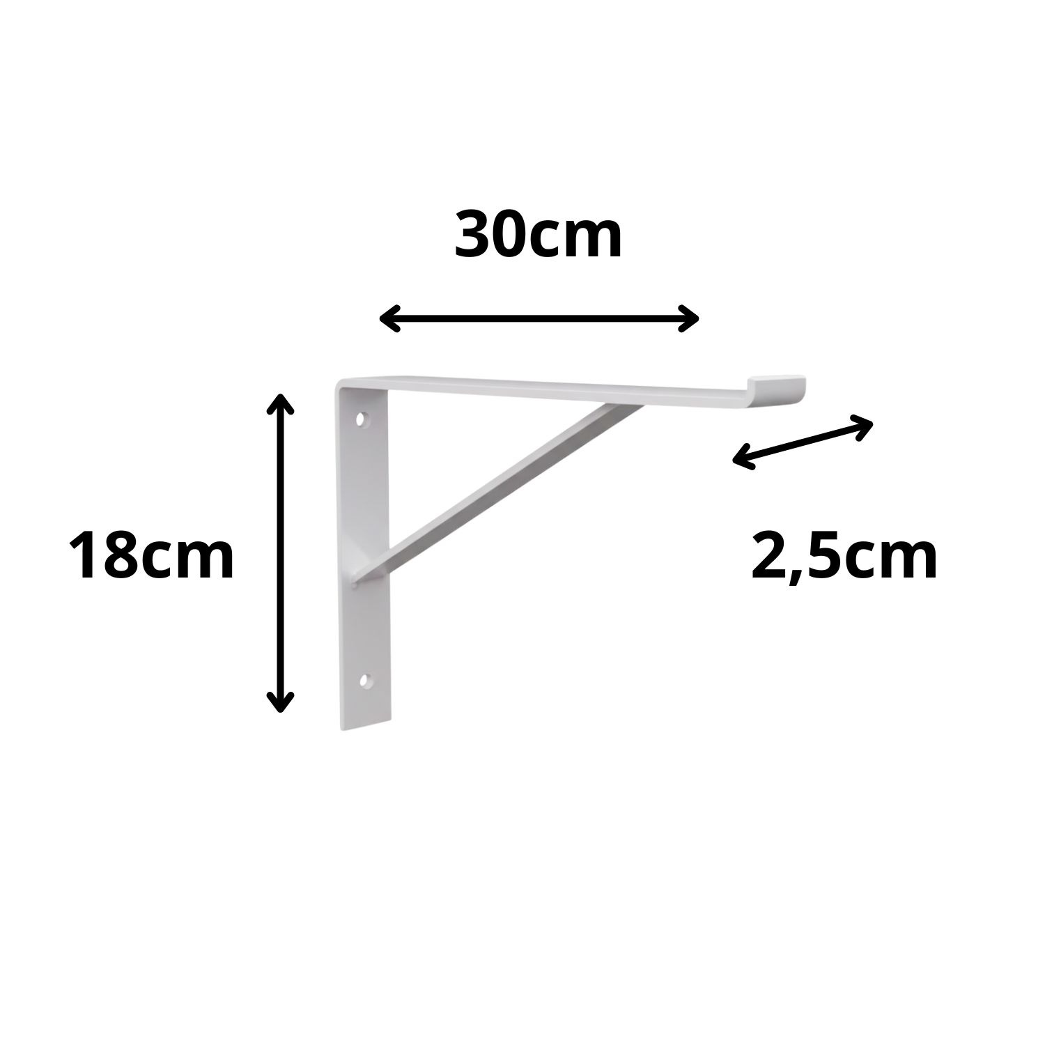 Kit 6 Mãos Francesas 30x18 cm para Pratel...